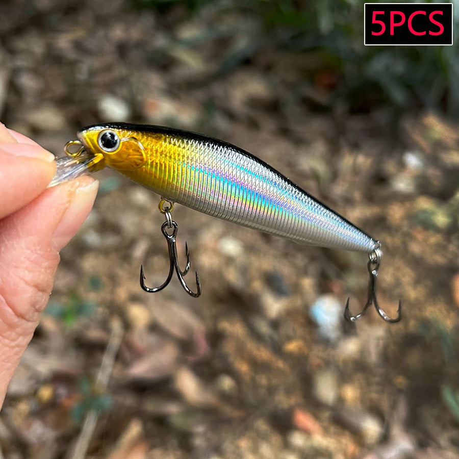 Minnows de lanzamiento largo 8,5 cm 10 g, pack de 5 – foto 6