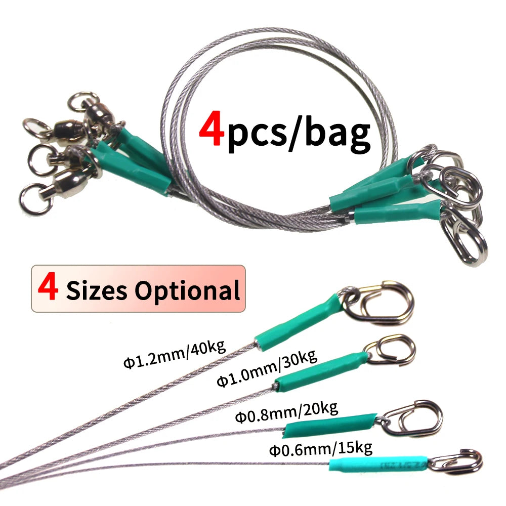 Bajos de acero para lucio con emerillón, pack de 4, foto de producto 4